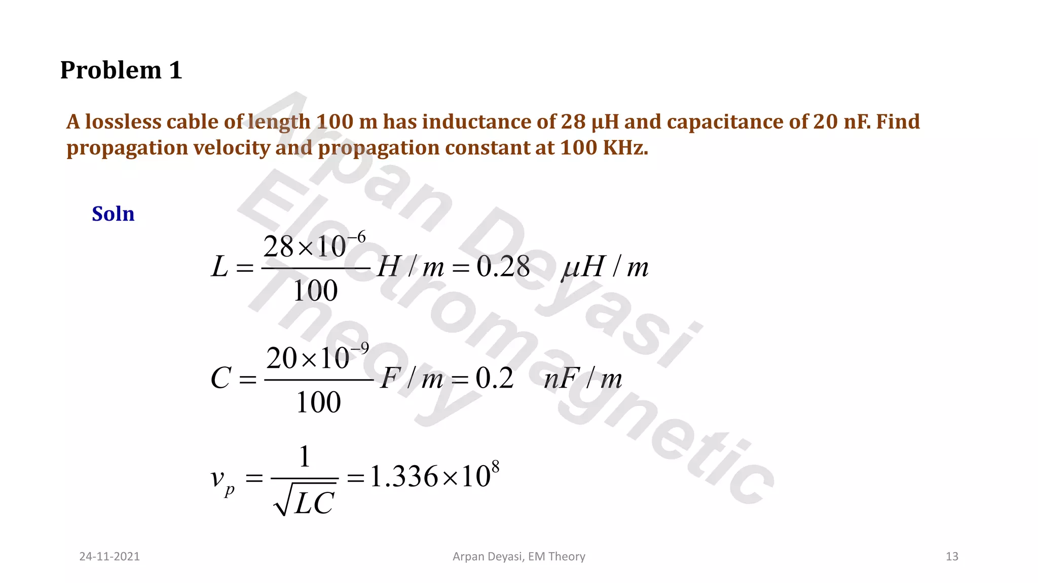 Distortionless Transmission Line | PDF