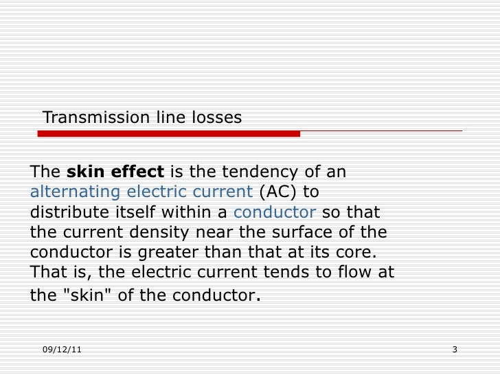 Transmission line losses