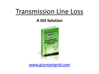 Transmission Line Loss A GIS Solution www.gissmartgrid.com 