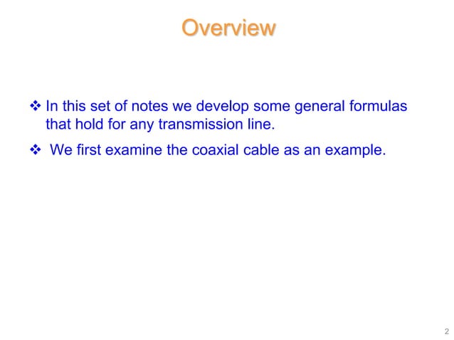 Transmission Lines Part 2 (TL Formulas).pptx