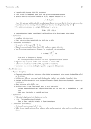 ed up to 16 mhz 
 Voice grade cable in most oce buildings 
 May have data rates up to 16 Mbps over limited distances 
 Typical twist length 7.5 to 10 cm 
 Category 4 utp 
 Transmission characteristics speci 