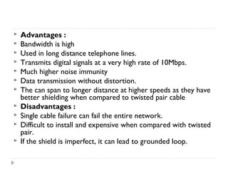 Transmission mediums in computer networks | PPT