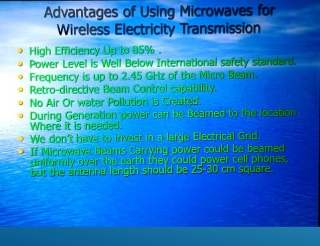 Wireless Transmission Of Electricity Ppt Pptx