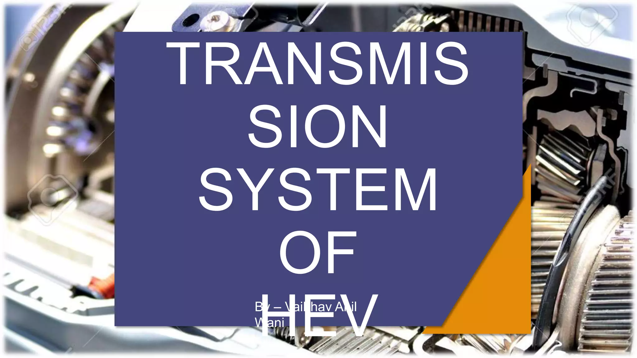 Transmission system of HEV PPT