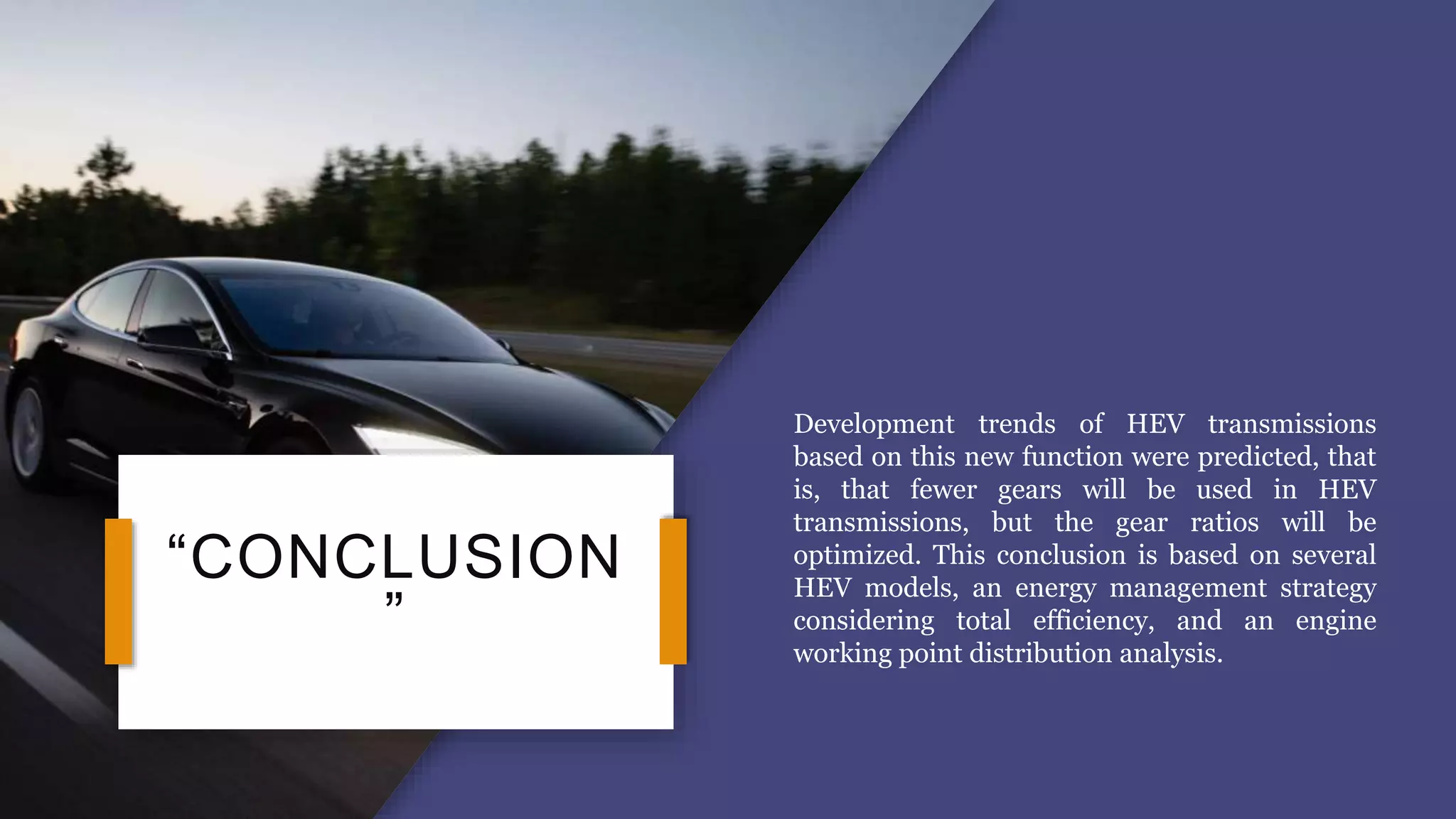 Transmission system of HEV PPT