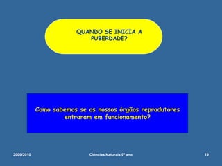  Estes sonhos são involuntários, como todos os sonhos; de frequência muito variável de pessoa para pessoa, acompanhados de excitação sexual de ejaculação e, por vezes, de orgasmo.2009/201015Ciências Naturais 9º ano             