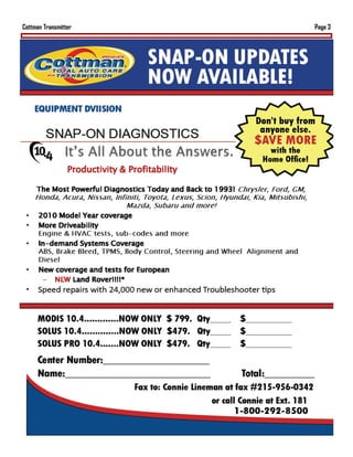 Cottman Transmitter   Page 3
 