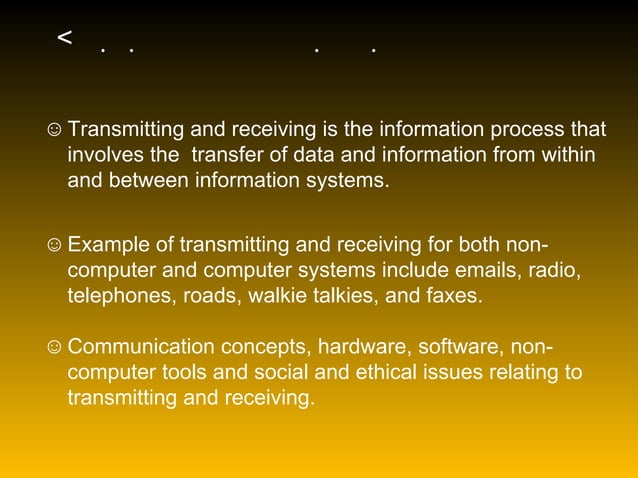 Transmitting And Receiving By Alyce Muldoon And Sarah Bryant | PPT