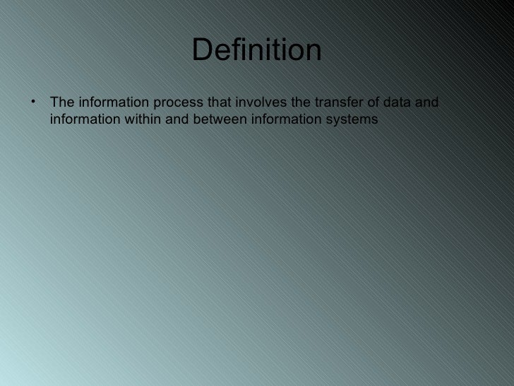 Transmitting Receiving