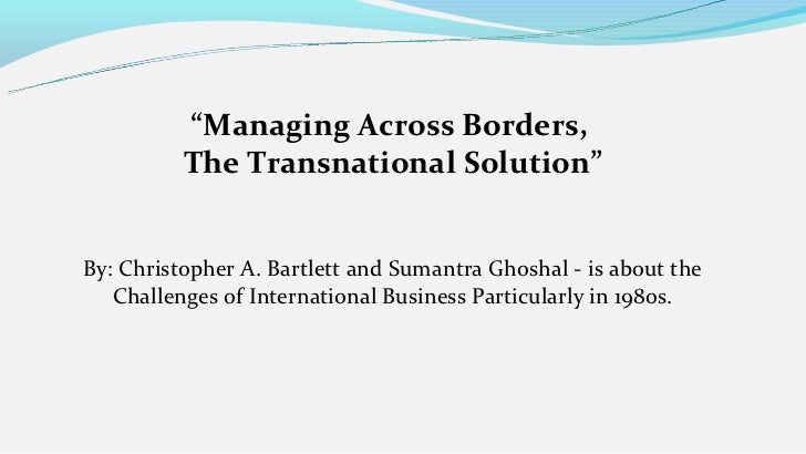 Transnational Solution