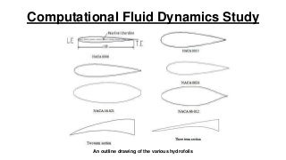 Computational Fluid Dynamics Study

An outline drawing of the various hydrofoils

 