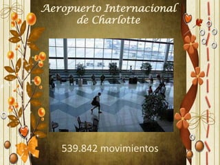 Aeropuerto Internacional
de Charlotte
539.842 movimientos
 