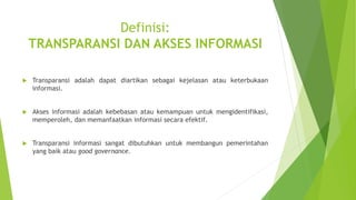 transparansi informasi akademik dalam konteks globalisasi