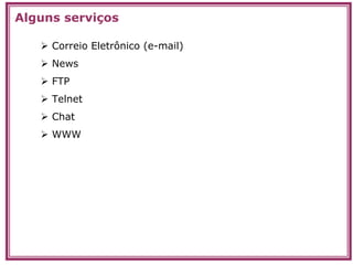 Transpa Redes, Internet