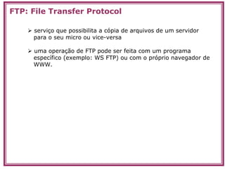 Transpa Redes, Internet