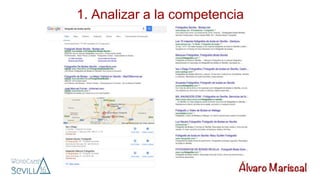 1. Analizar a la competencia
 