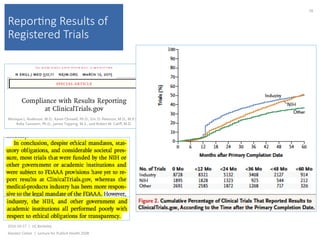 Repor(ng Results of
Registered Trials
2016-10-17		|		UC	Berkeley	
Alasdair	Cohen		|		Lecture	for	Publich	Health	250B	
58	
 