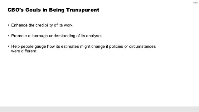 Transparency at CBO Slide 2