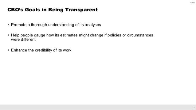 Transparency at CBO Slide 2