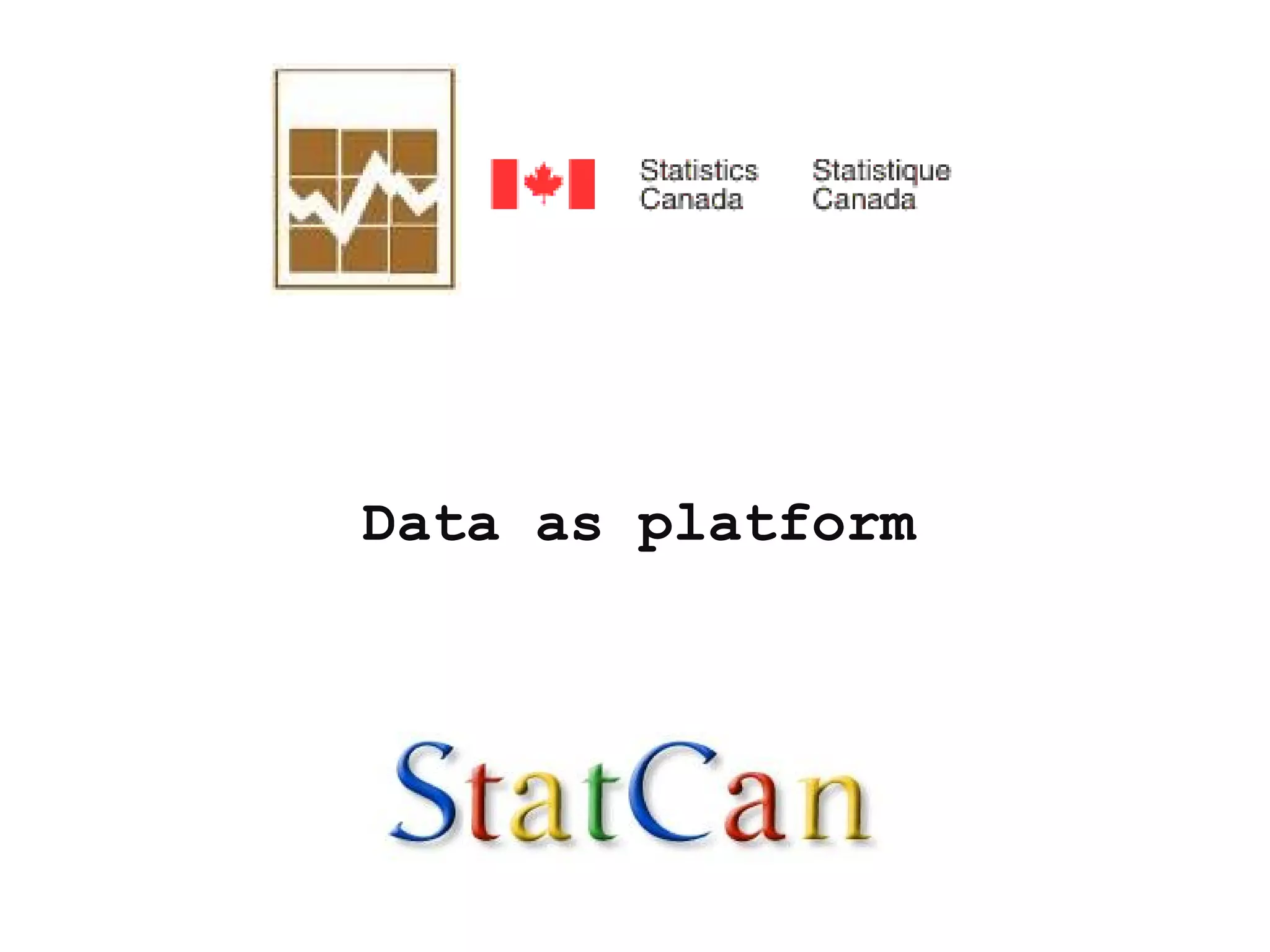 Data as platform 