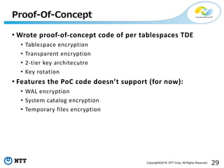 Transparent Data Encryption in PostgreSQL and Integration with Key ...