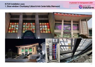 A pioneer in transparent LED!
- 20 -
 