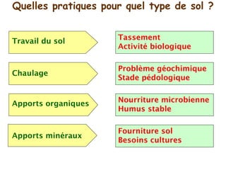 Connaissance du sol et pratiques agricoles