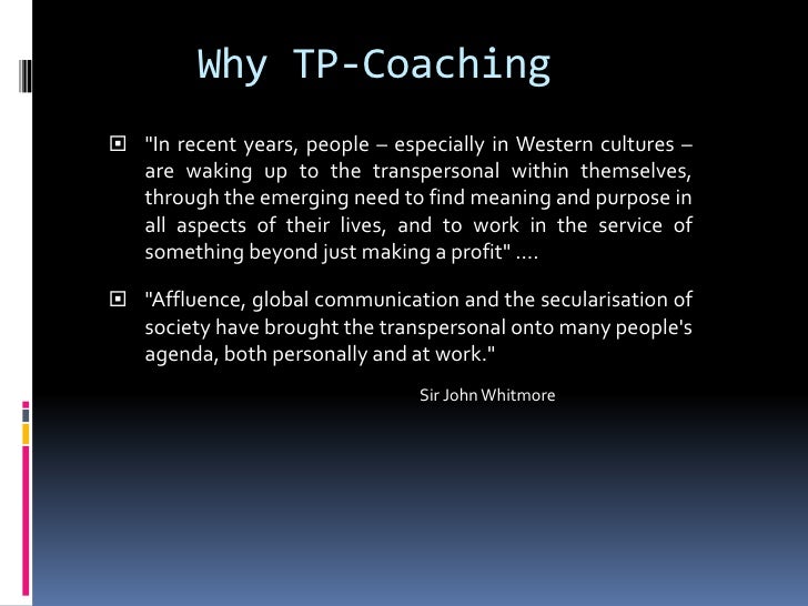 Transpersonal Coaching - 
