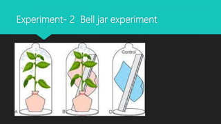 Experiment- 2 Bell jar experiment
 