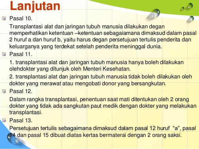 Transplantasi Organ di Pandang dari Kode Etika,Agama dan 