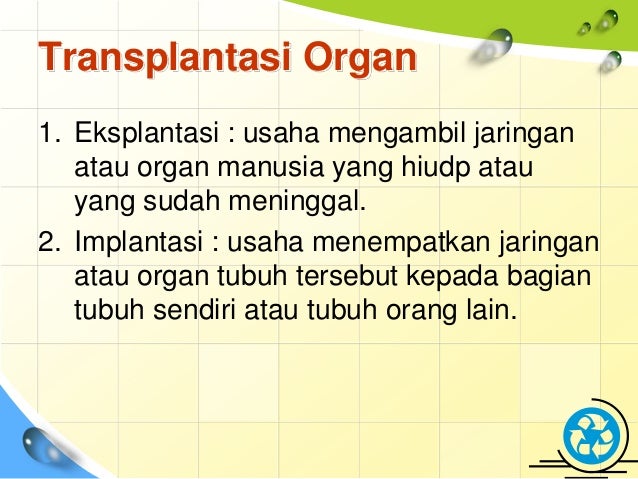  Transplantasi  Organ  di Pandang dari Kode Etika  Agama dan 