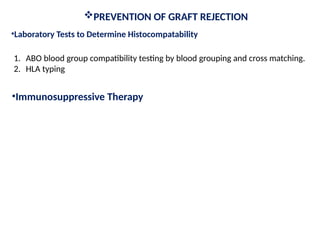 transplantation .pptx mechanisms of graft rejection | PPTX