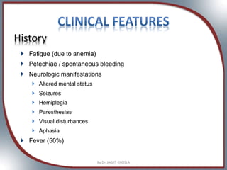 Tma Rash Transplantation associated Thrombotic microangiopathy (TA-TMA) | PPTX