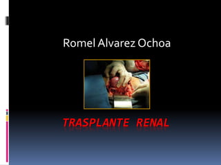 TRASPLANTE RENAL
Romel Alvarez Ochoa
 