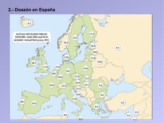2.- Doazón en España
 