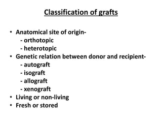 Isograft Examples Transplant pathology | PPTX