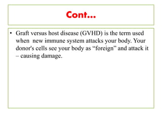 Transplant rejection and GVD | PPTX