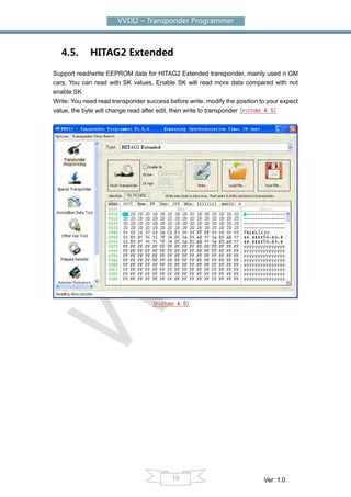 Hitag2 Data VVDI2 Commander Transponder Key programmer user manual-vobdii.com