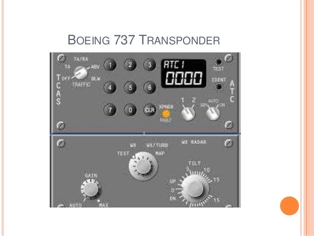 Transponders in commercial aircrafts