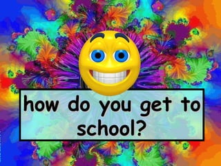 how do you get to school? 