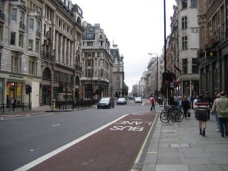 Bus lane

n a part of a wide road, marked for the
use of buses only: We shouldn’t drive
up here – it’s the bus lane

Bus stop – a fixed place at the side of a
road where buses stop for passengers:
waiting at the bus stop
 