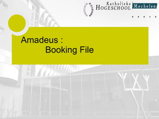   Amadeus :  Booking File 