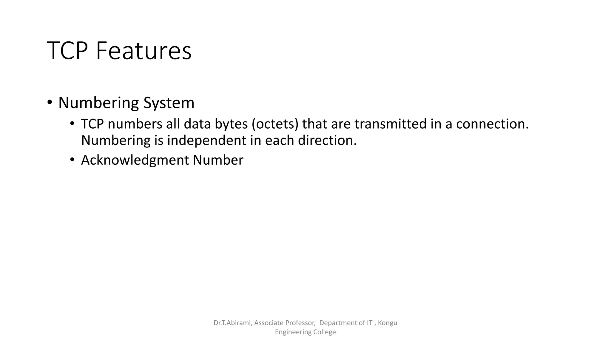 Transport layer protocols : TCP and UDP | PPTX