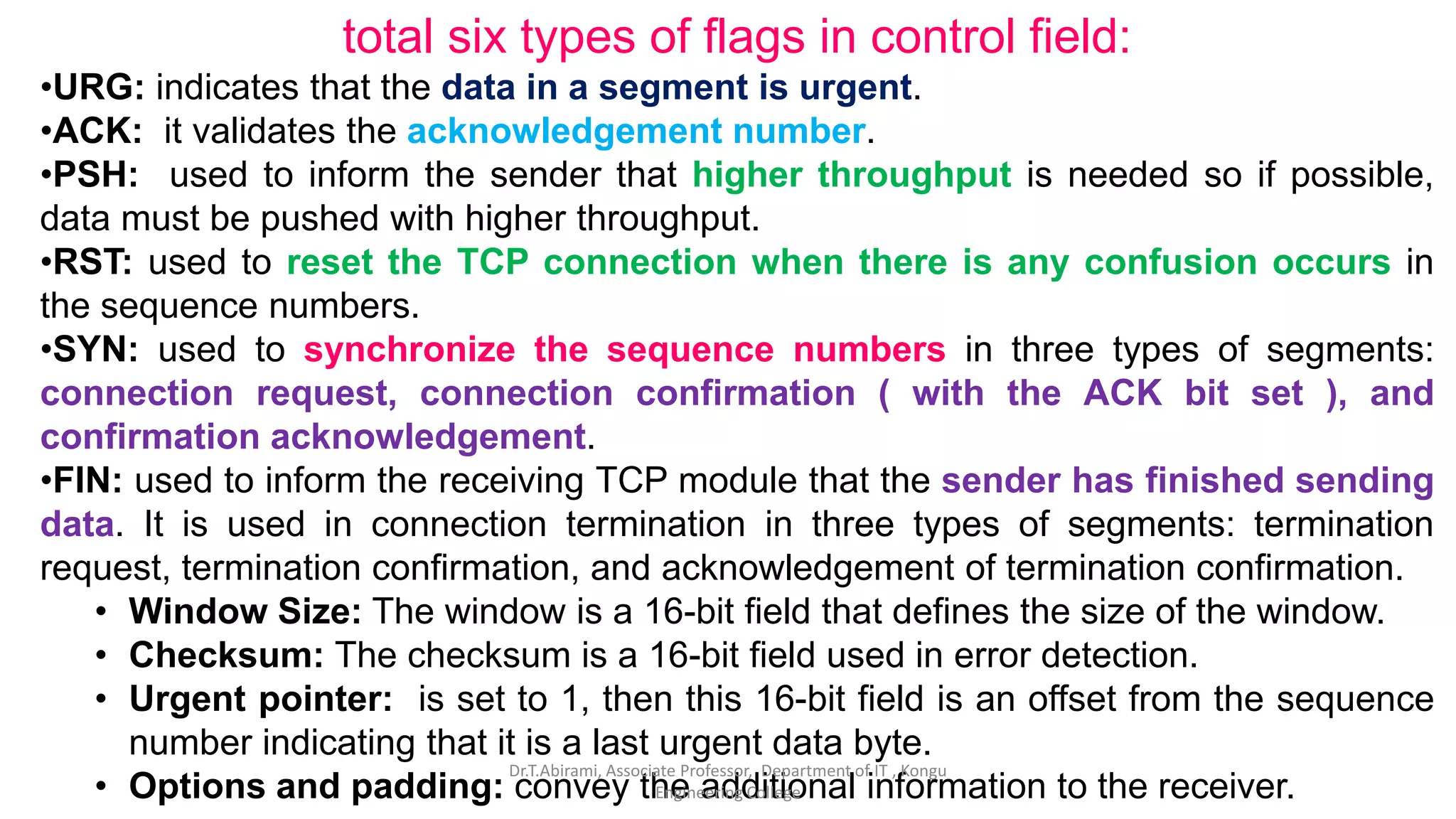 Transport layer protocols tcp and udp ppt