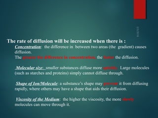 Transport across cell membrane | PPT