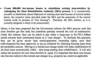 Transport and housing