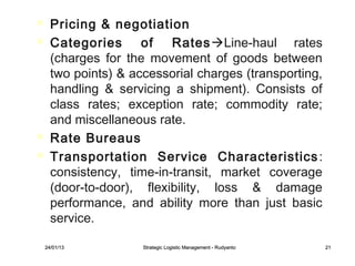 Transportation Rates Example Transportation | PPT
