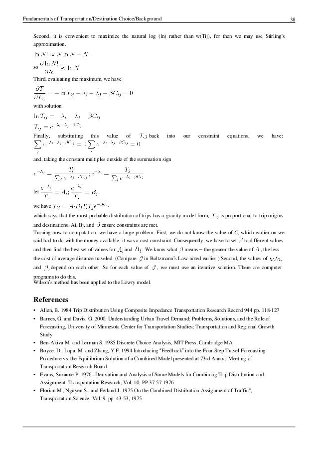 Stirling Approximation Using Natural Log Stirling Approximation Using Natural Log