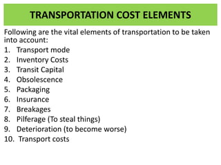 Transportation In Accounting Transportation | PDF