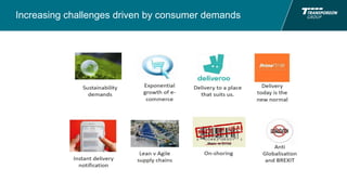 Increasing challenges driven by consumer demands
 